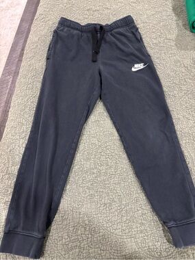 Nike Kids Black Logo Jogger Pants